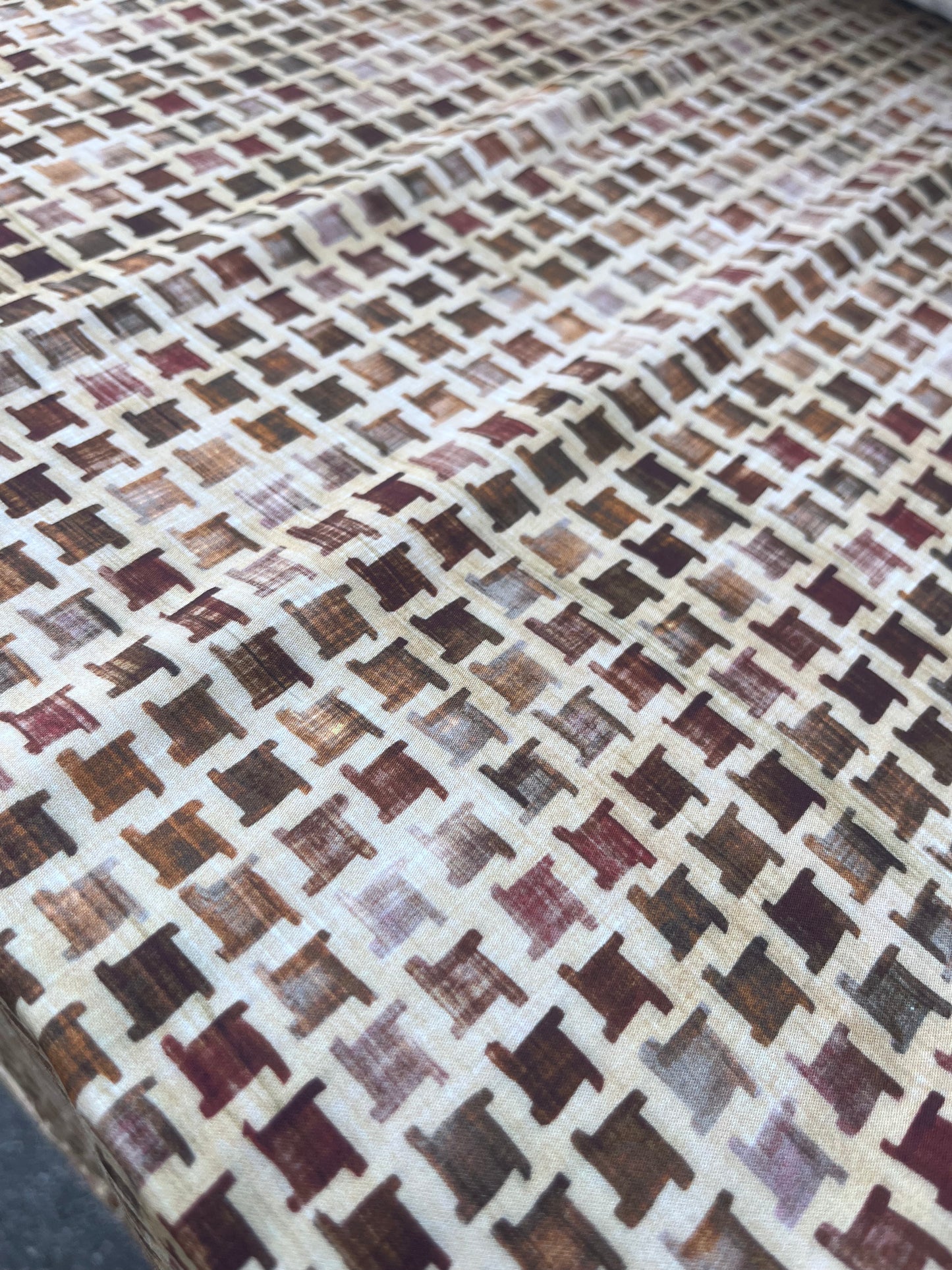 LAZARUS 030 viscose small square print