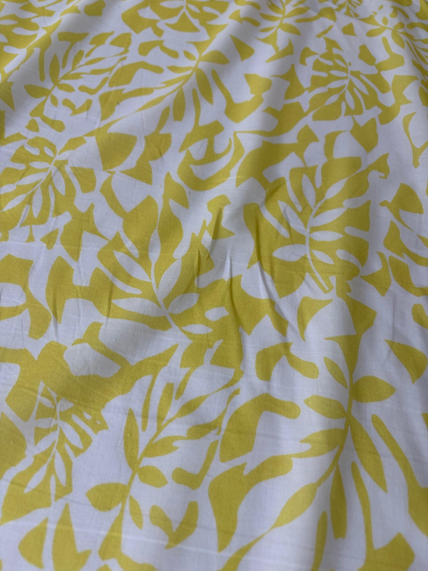 JUTTA 042 cotton voile white/yellow design