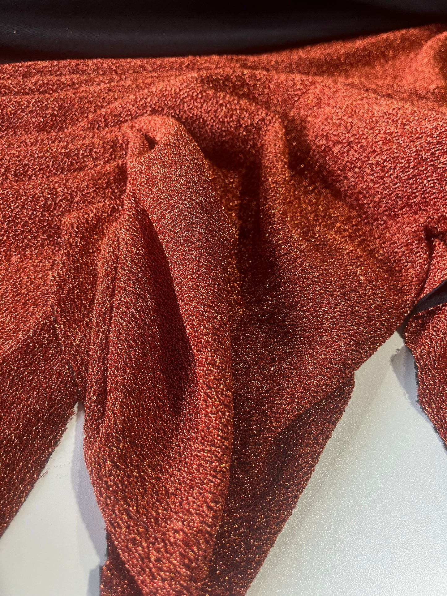 ROSALIA 046 sparkling jersey viscose lurex orange