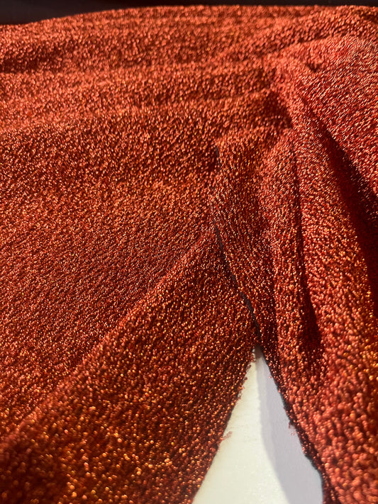 ROSALIA 046 sparkling jersey viscose lurex orange