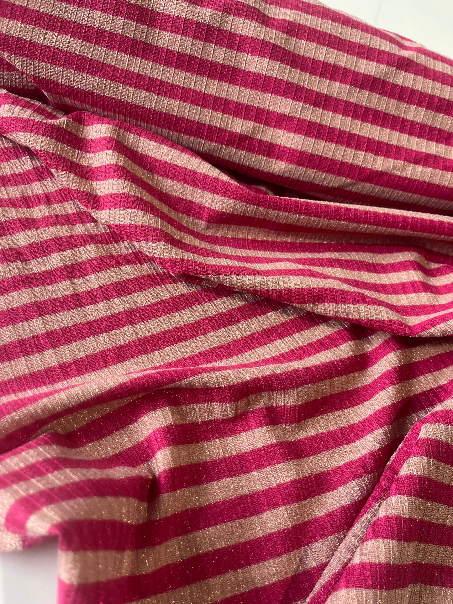 ROSALIA 050 jersey rib stripe 2/1 with lurex