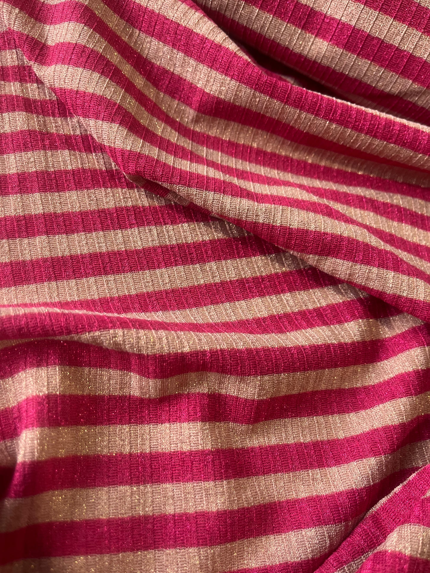 ROSALIA 050 jersey rib stripe 2/1 with lurex