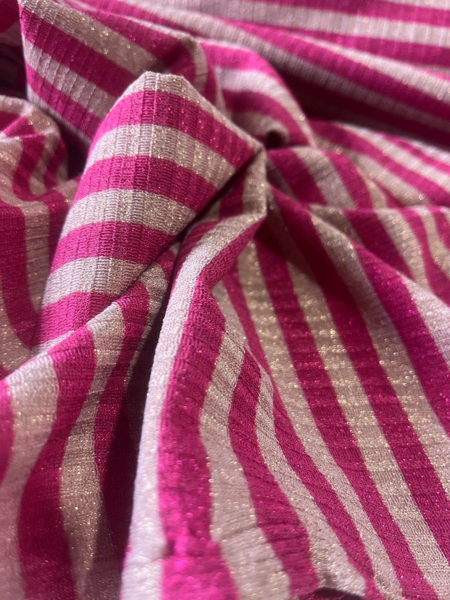 ROSALIA 050 jersey rib stripe 2/1 with lurex