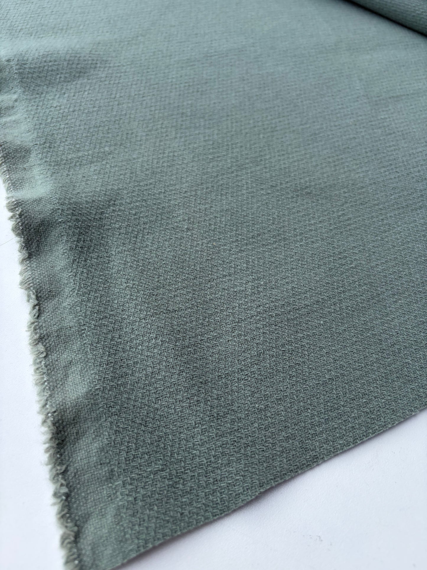 NED 027 sauge green wool double cloth