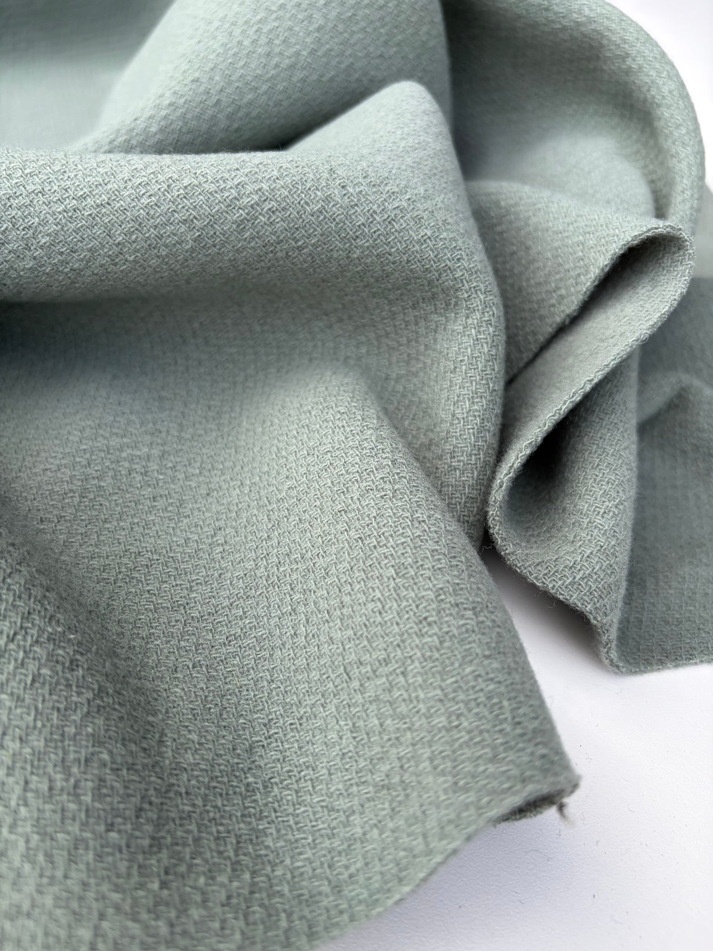 NED 027 sauge green wool double cloth