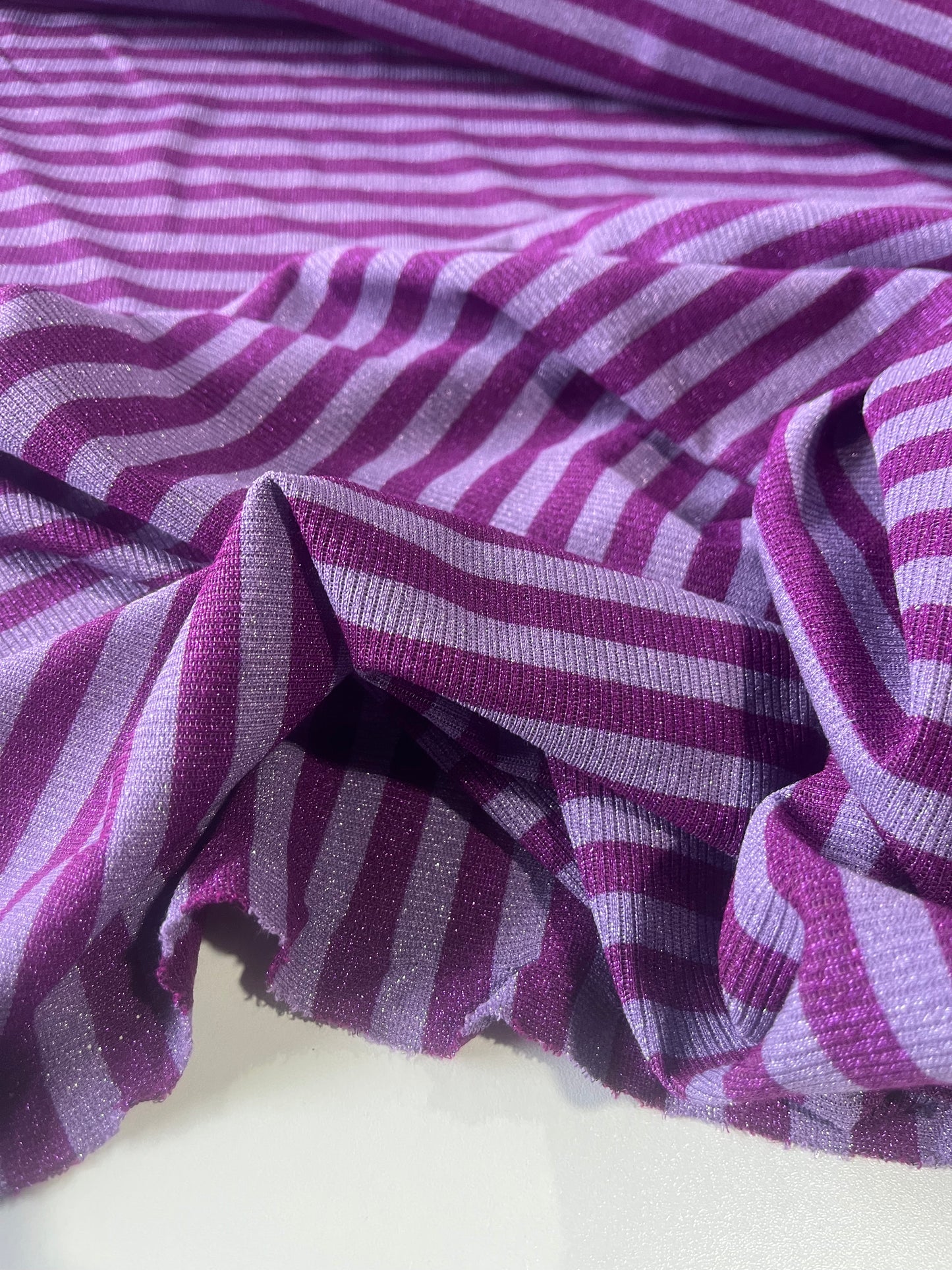 ROSALIA 052 jersey rib stripe 2/2 with lurex