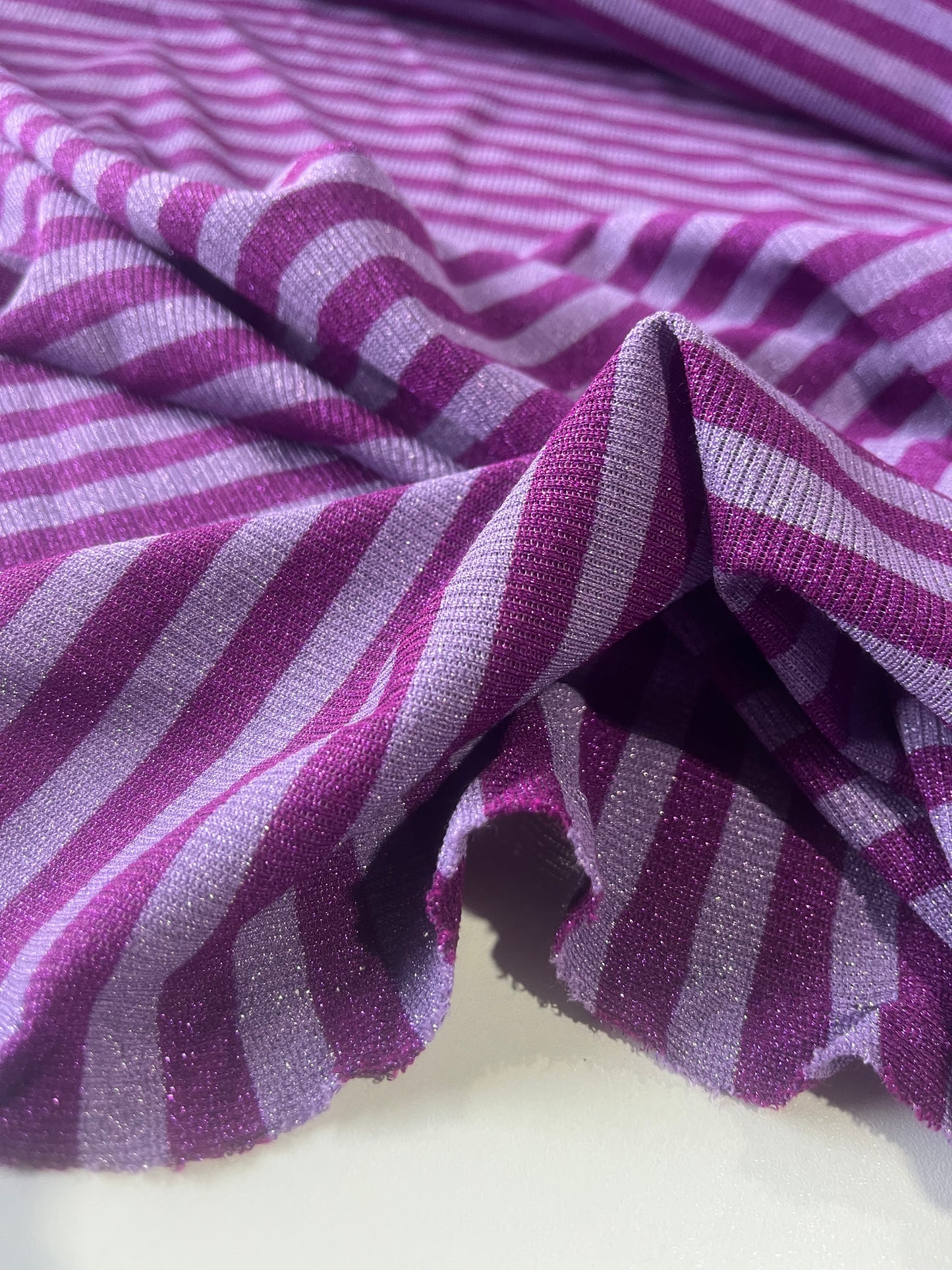 ROSALIA 052 jersey rib stripe 2/2 with lurex