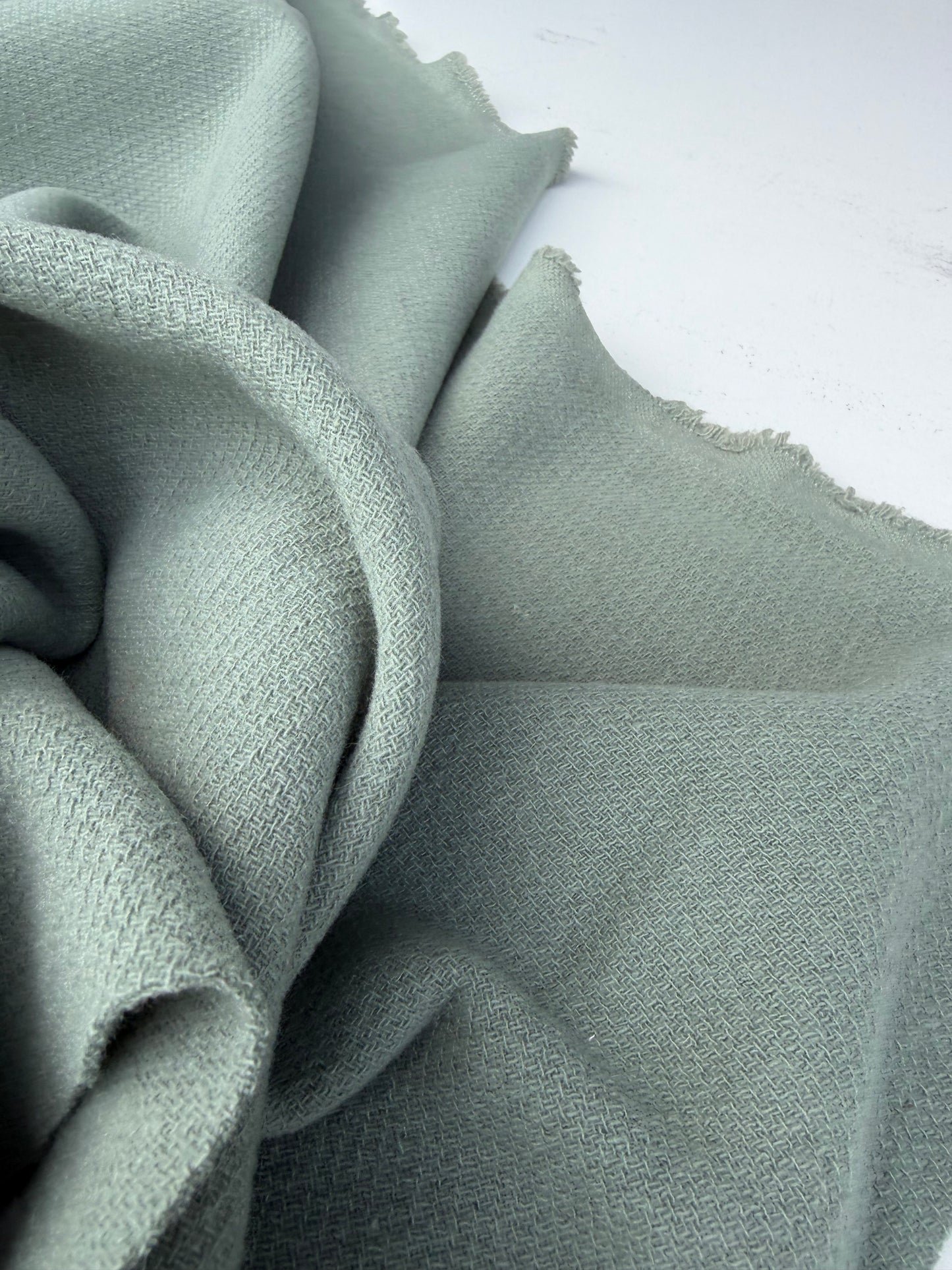 NED 027 sauge green wool double cloth