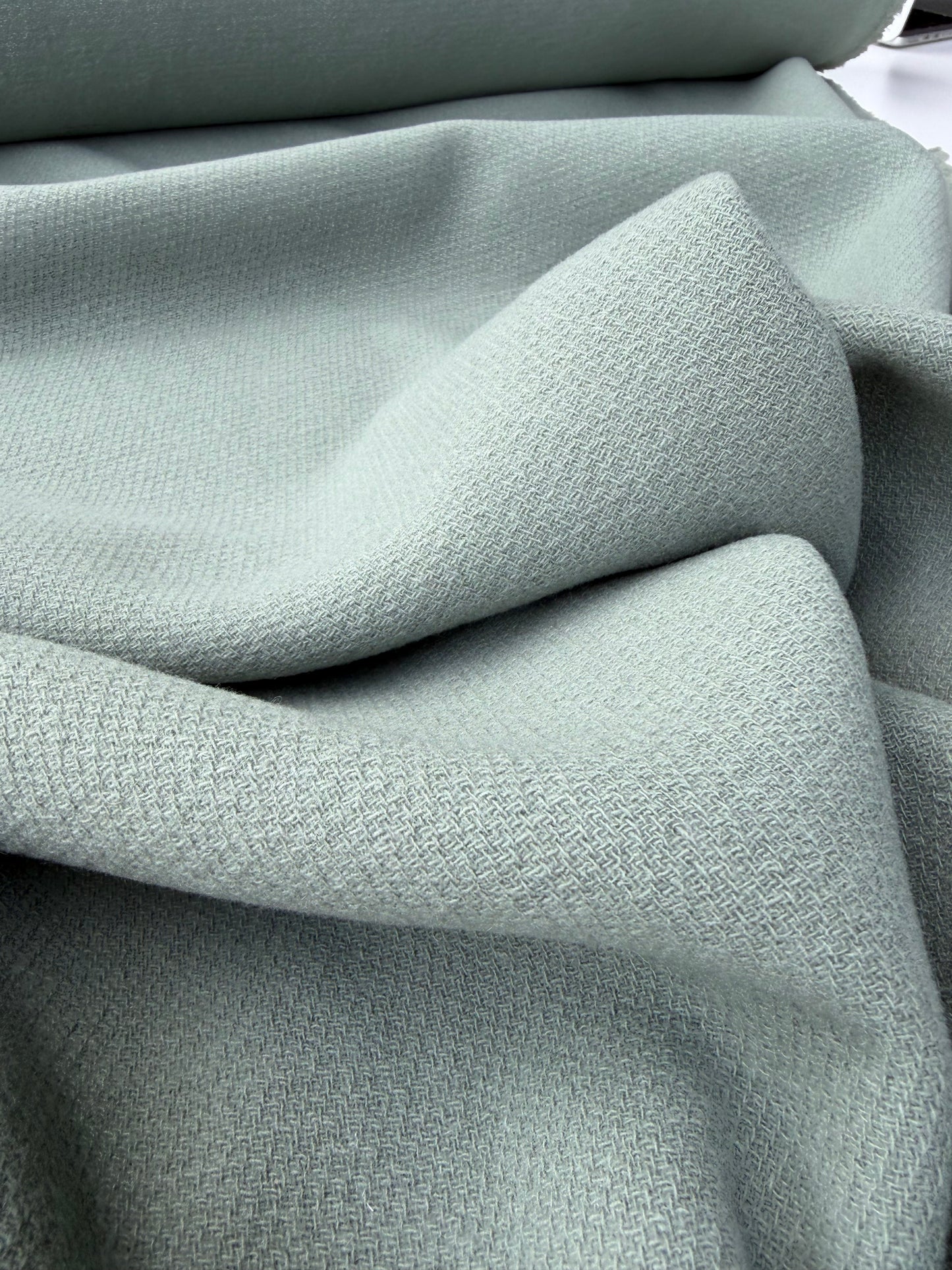 NED 027 sauge green wool double cloth