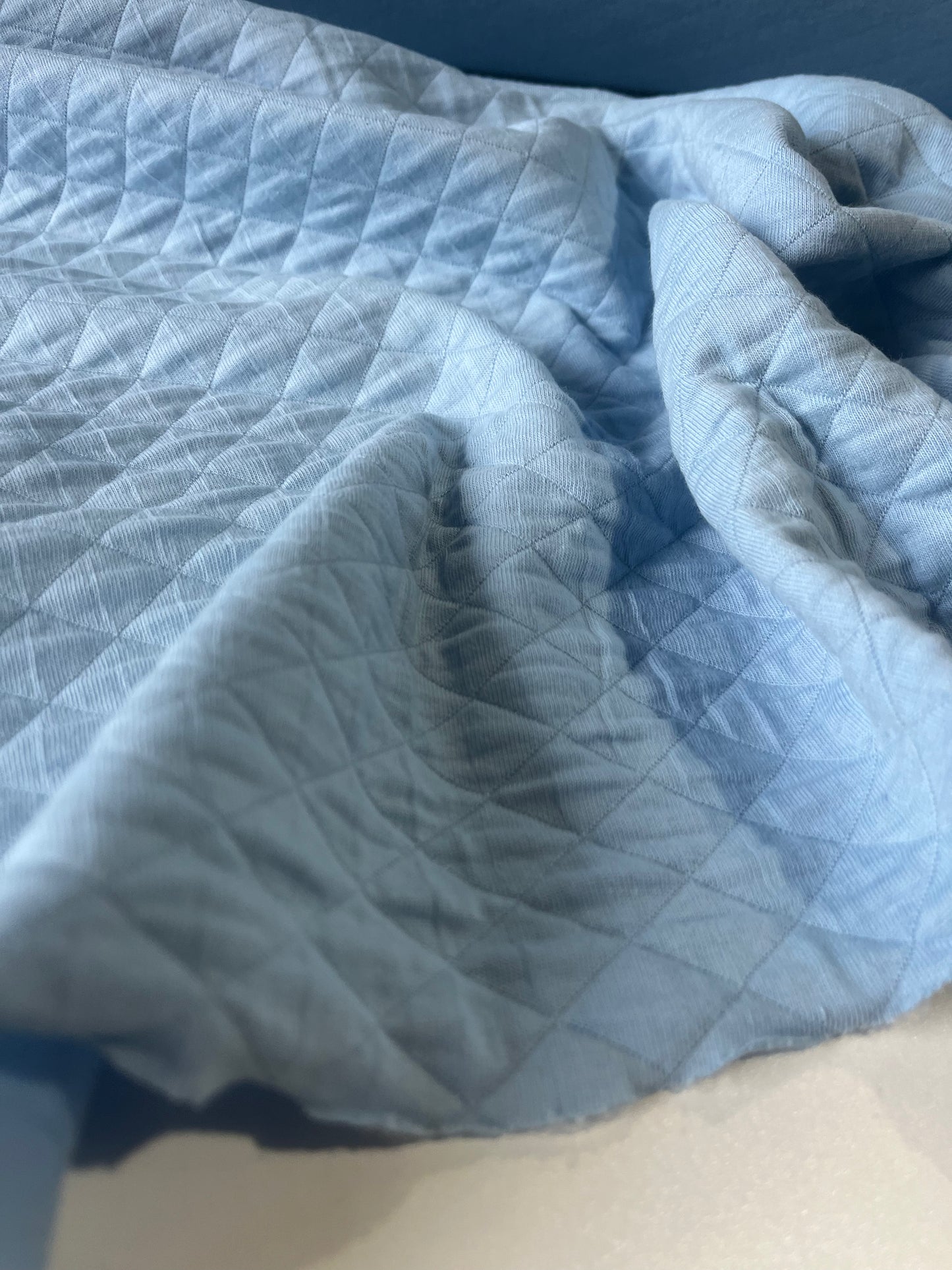 ROSALIA 054 jersey matelassé bleu ciel