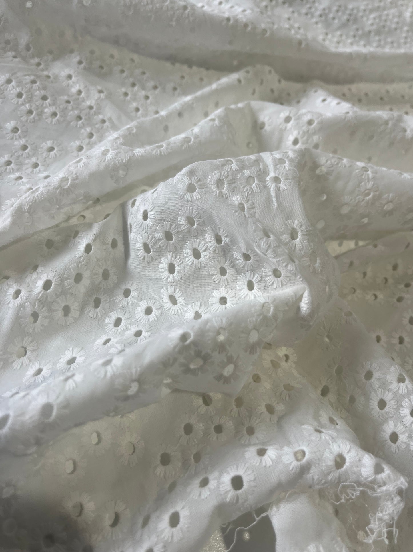 ROSALIA 057 cotton with embroidery white