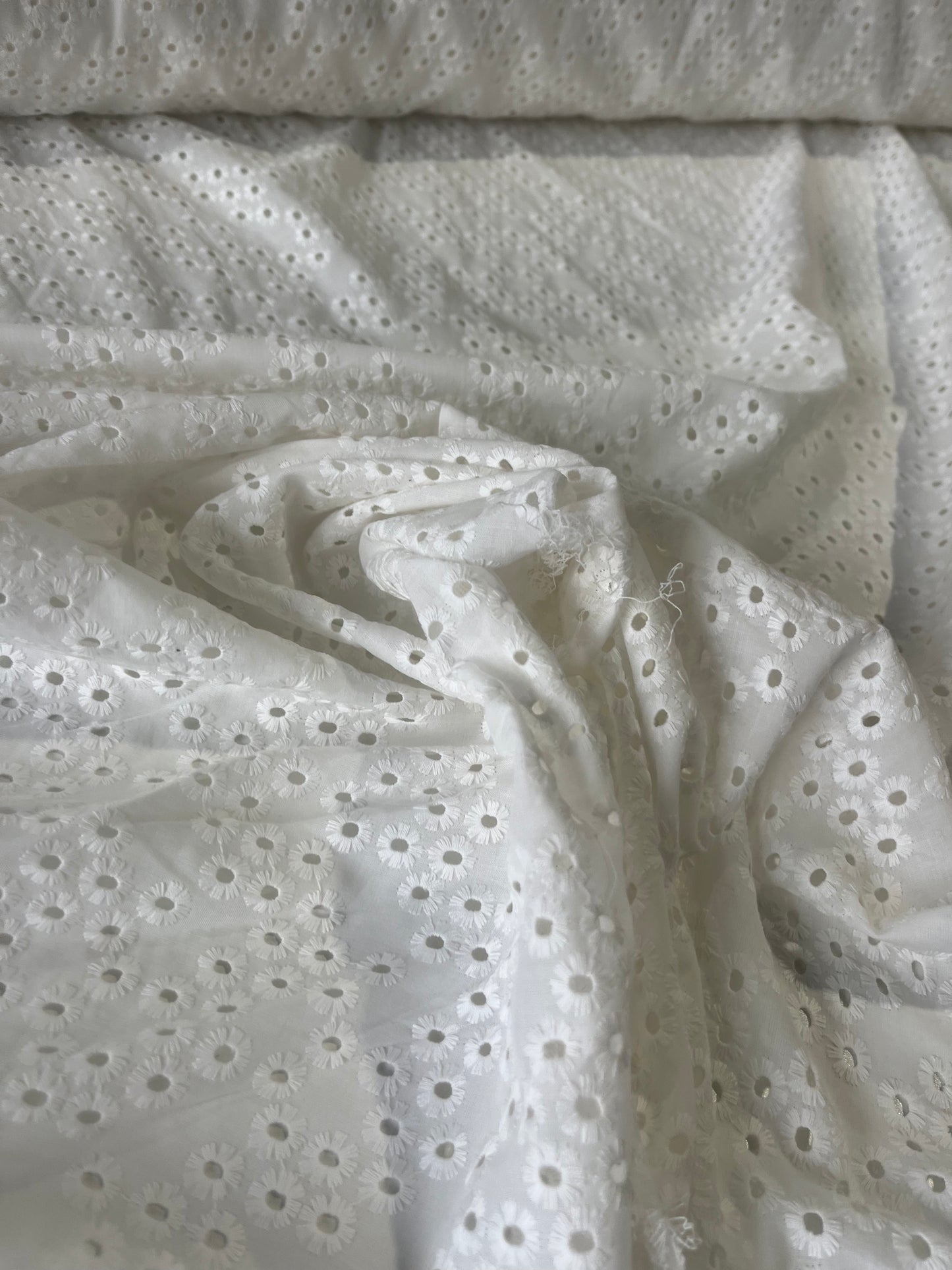 ROSALIA 057 cotton with embroidery white