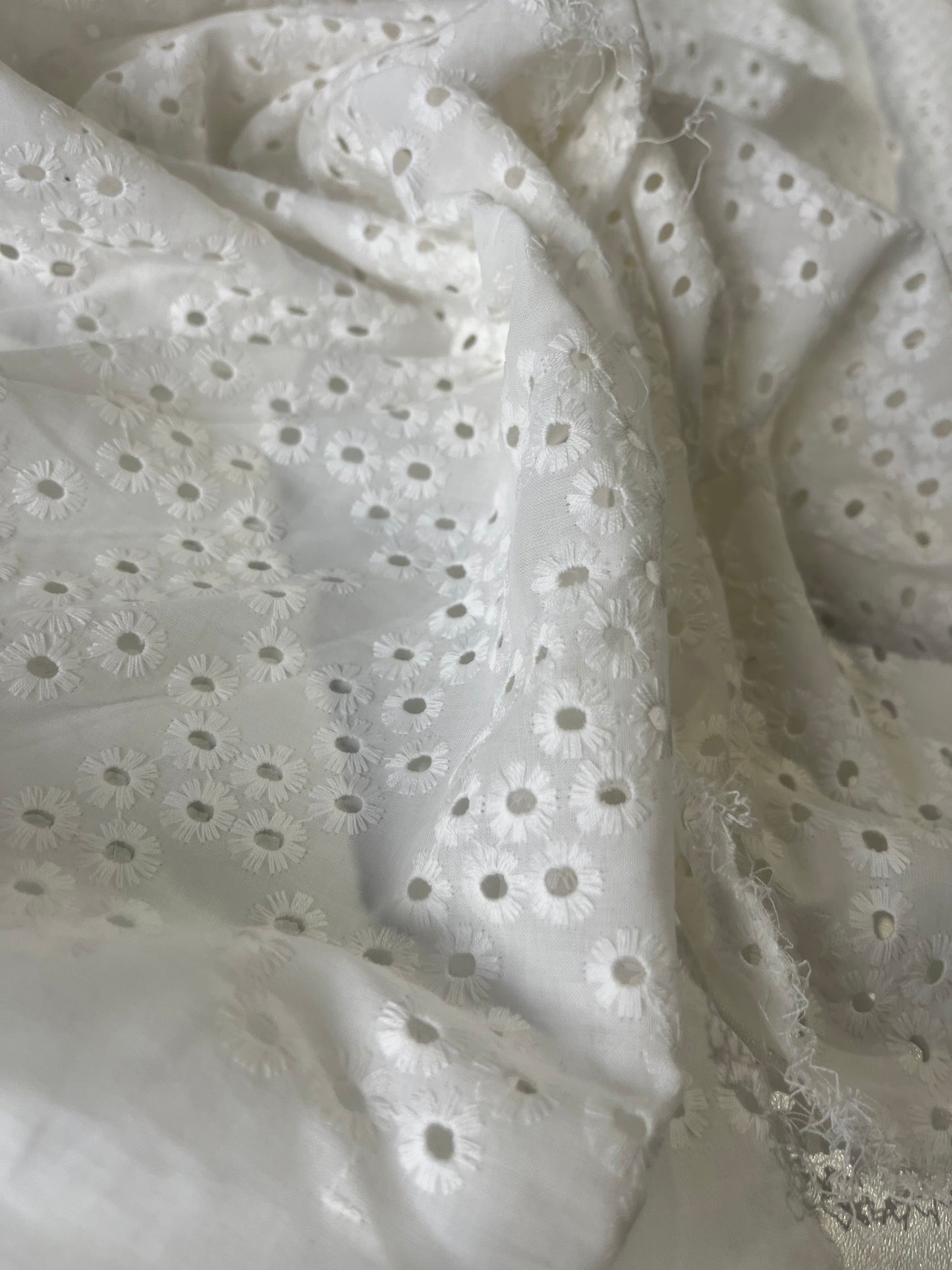 ROSALIA 057 cotton with embroidery white