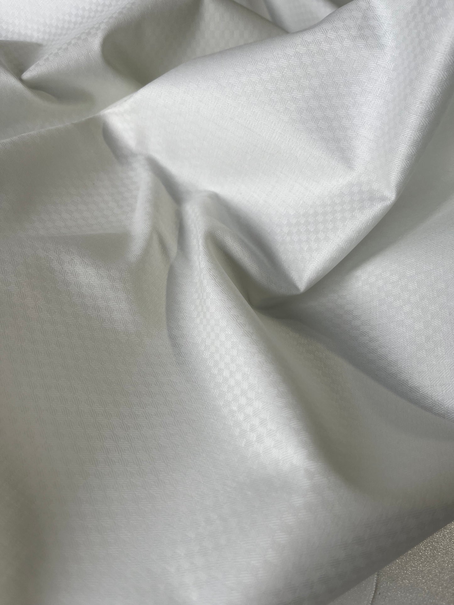 ROSALIA 058 cotton jacquard small damier white