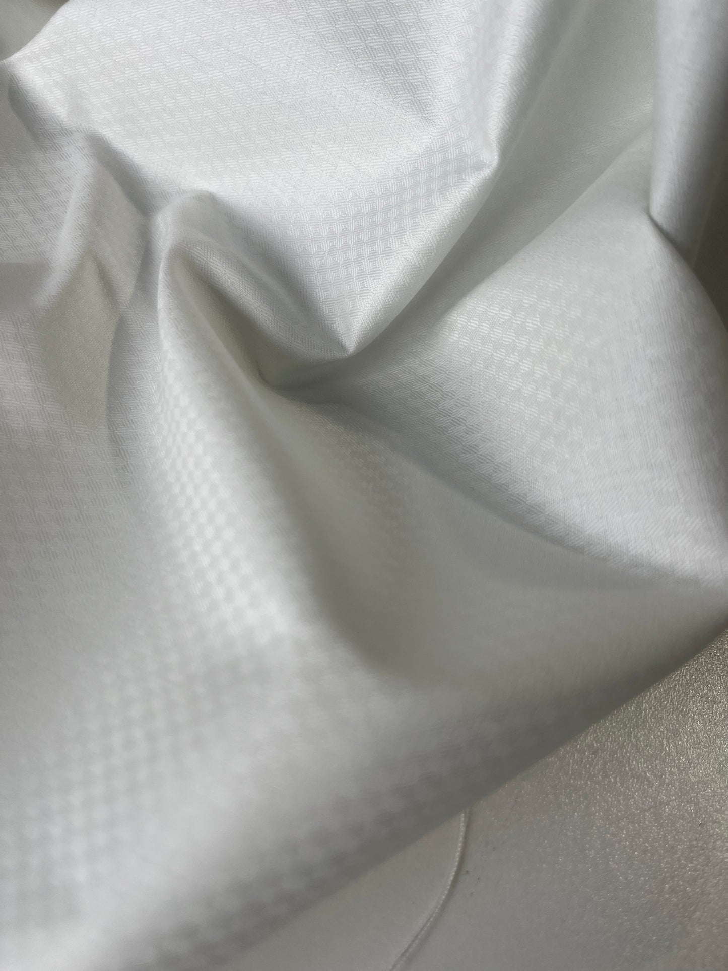 ROSALIA 058 cotton jacquard small damier white