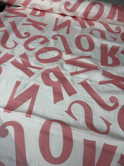 PC VINCE 008 viscose old pink letters