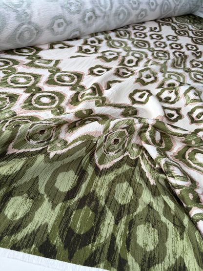 PC SMITHERS 002 khaky double border viscose animalier print
