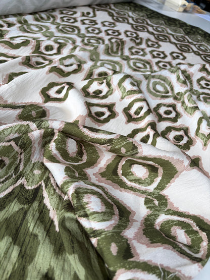 PC SMITHERS 002 khaky double border viscose animalier print
