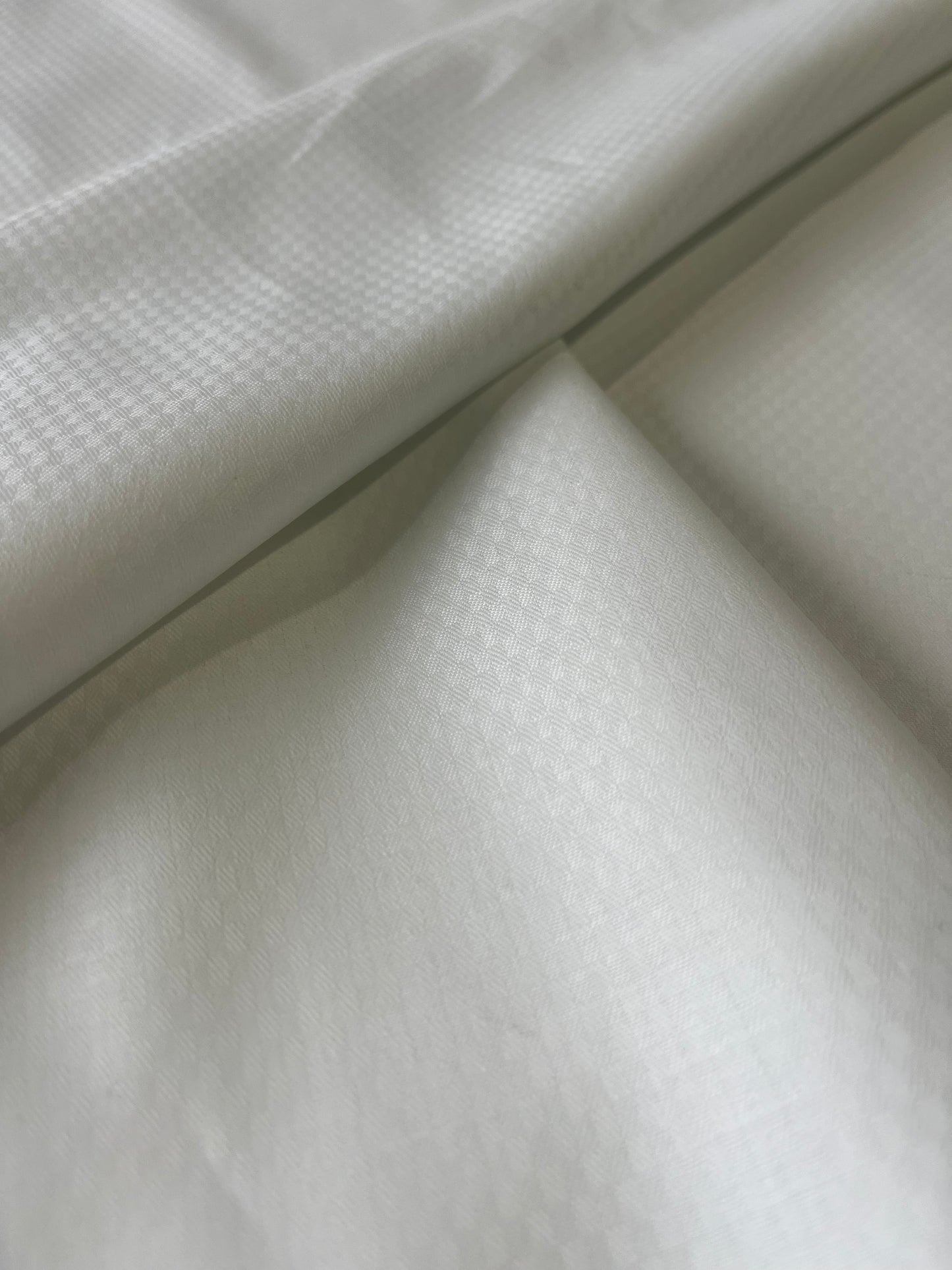 ROSALIA 058 cotton jacquard small damier white