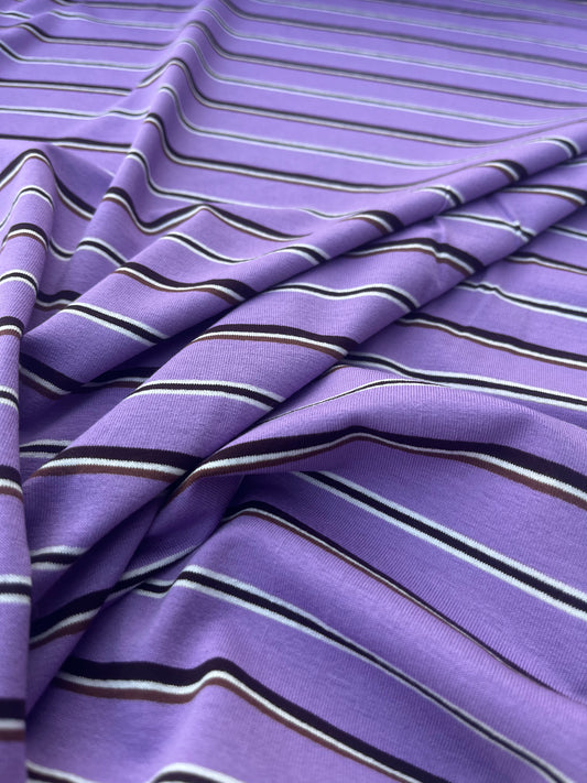 POLLY JANE 009 viscose jersey stripes