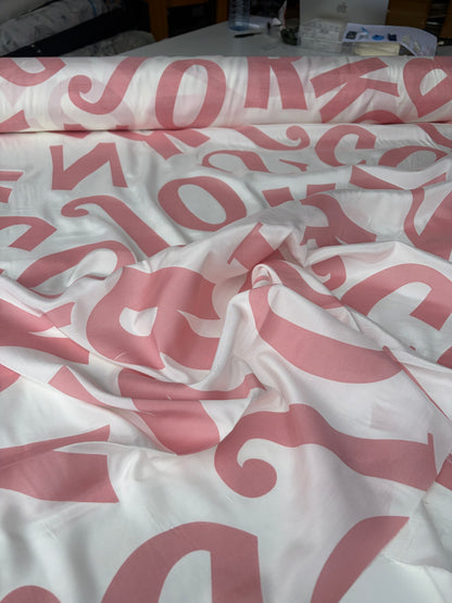 PC VINCE 008 viscose old pink letters