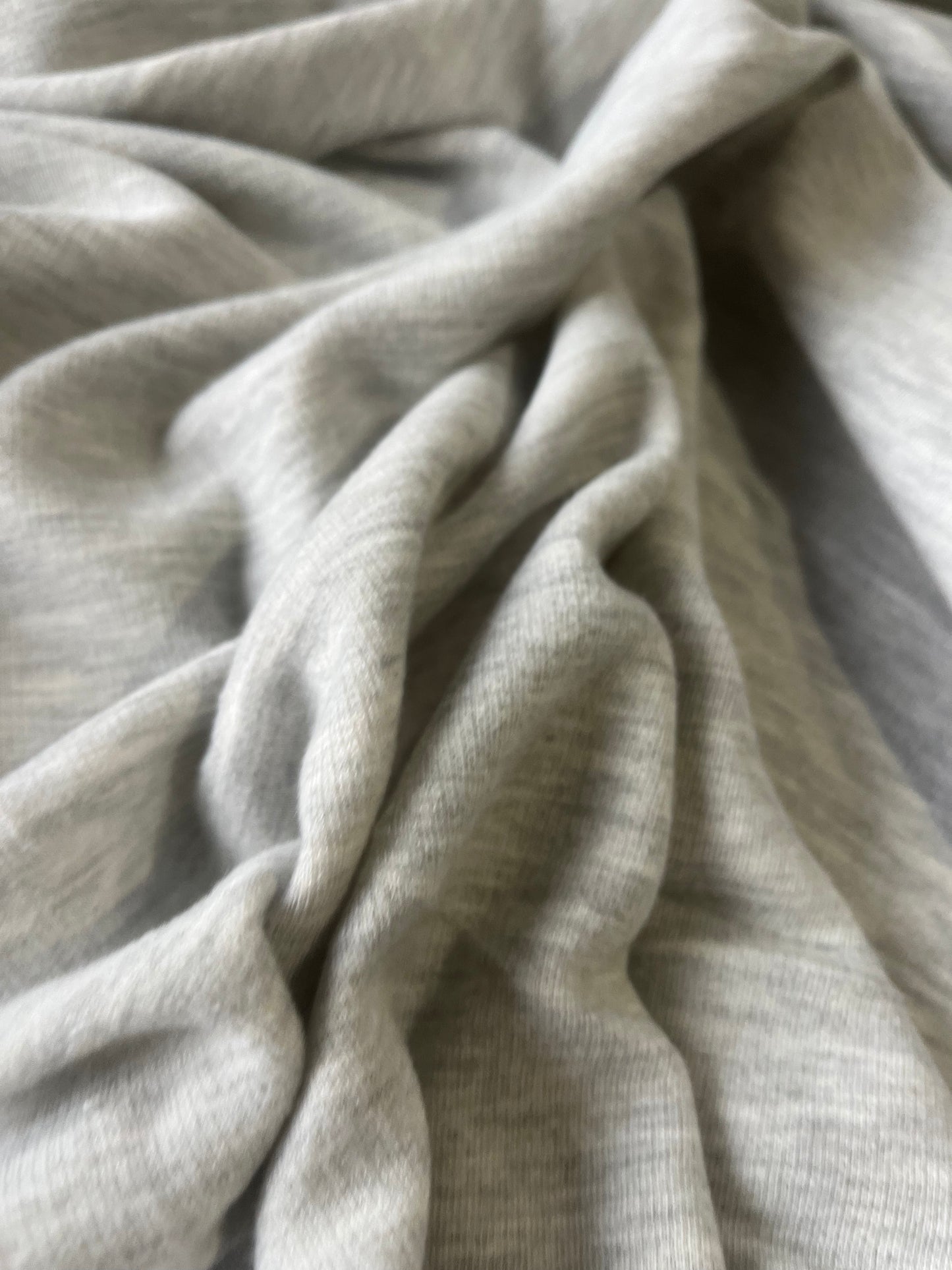 ROSALIA 059 wool jersey double face grey mélange