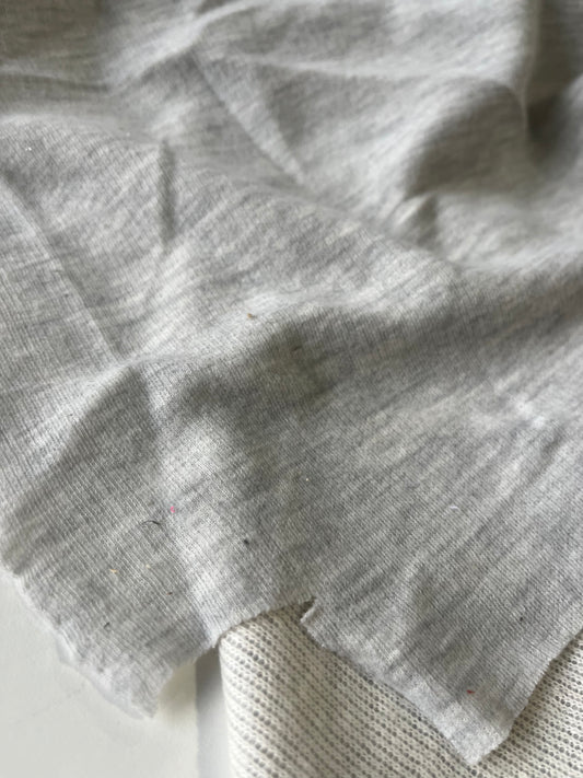 ROSALIA 059 wool jersey double face grey mélange