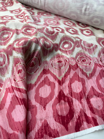 PC SMITHERS 004 pink double border viscose animalier print