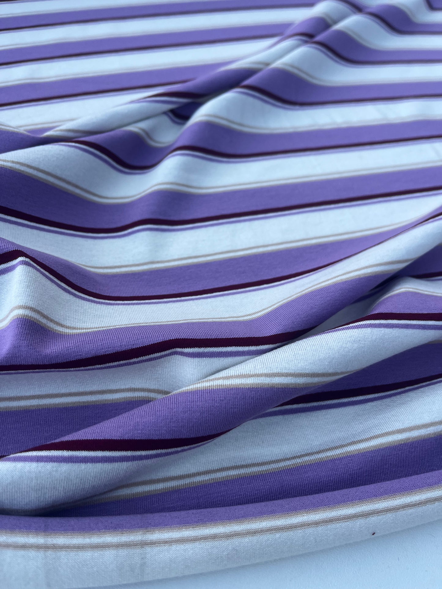 POLLY JANE 010 viscose jersey stripes