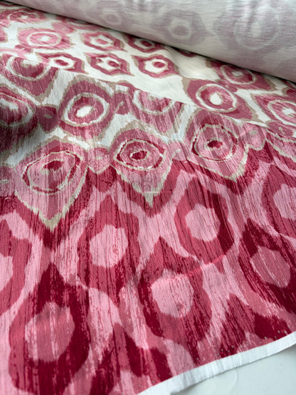 PC SMITHERS 004 pink double border viscose animalier print