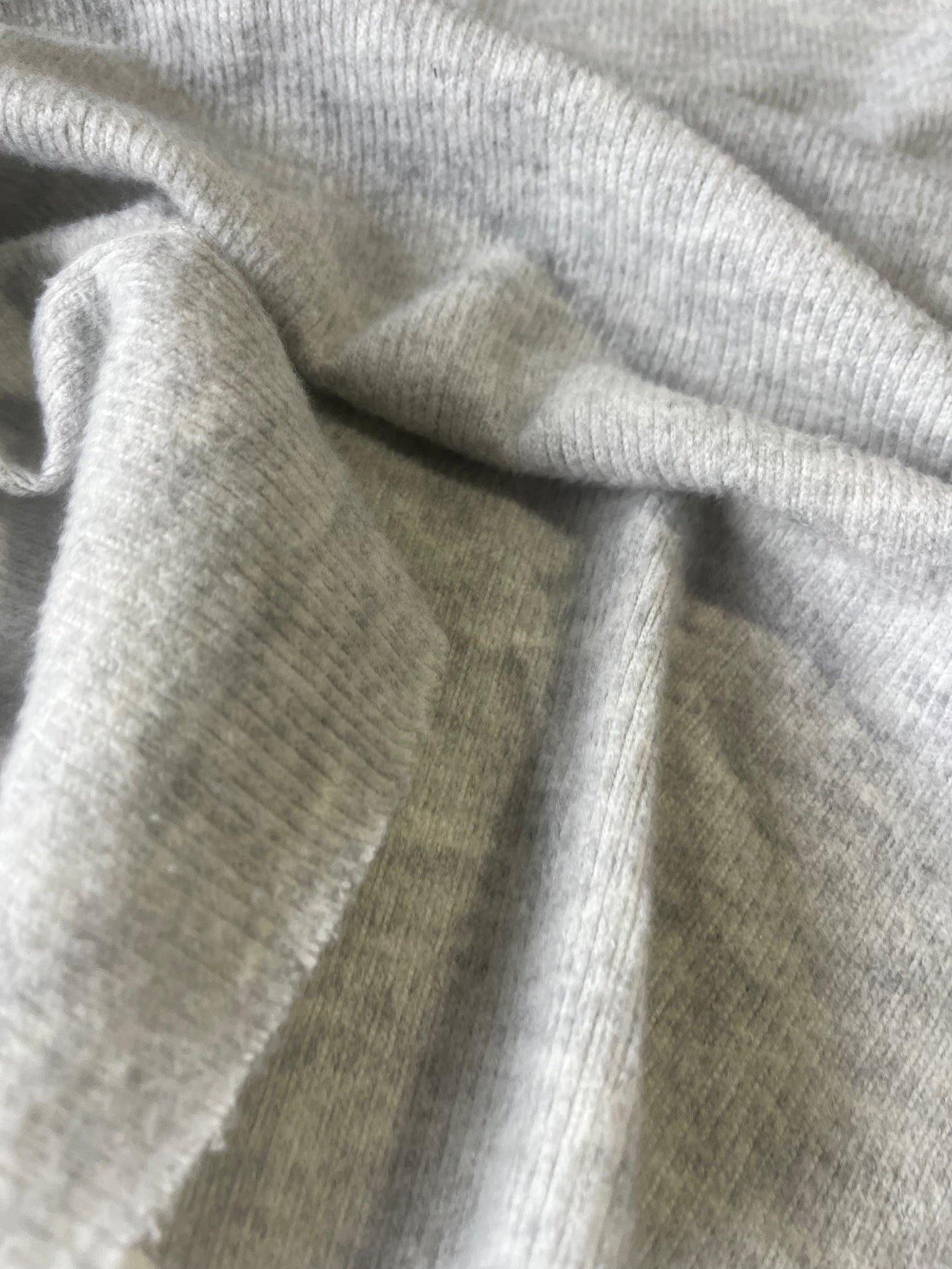 ROSALIA 060 rib wool jersey grey mélange