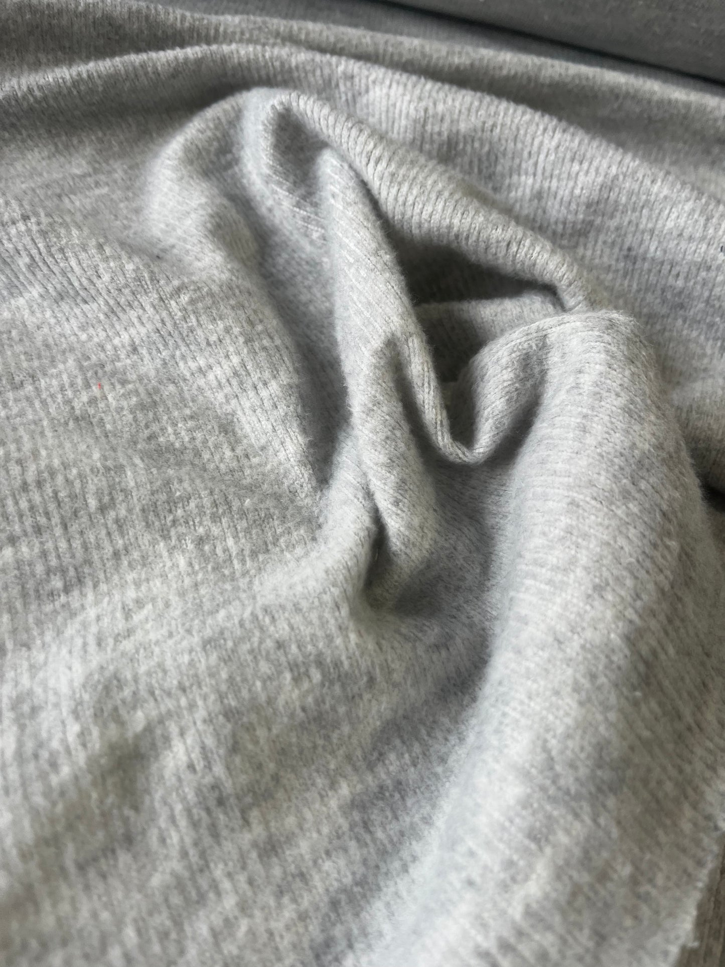 ROSALIA 060 rib wool jersey grey mélange