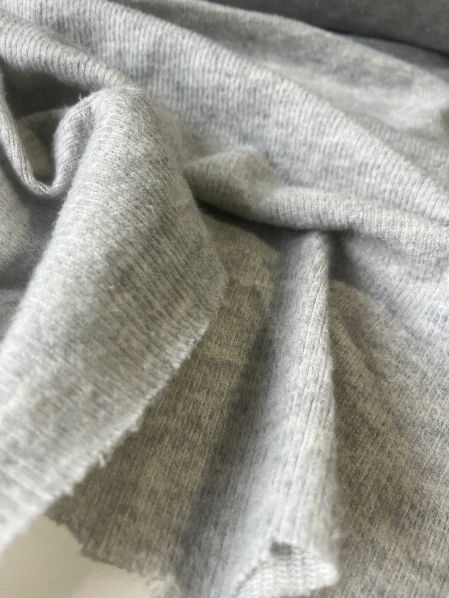 ROSALIA 060 rib wool jersey grey mélange