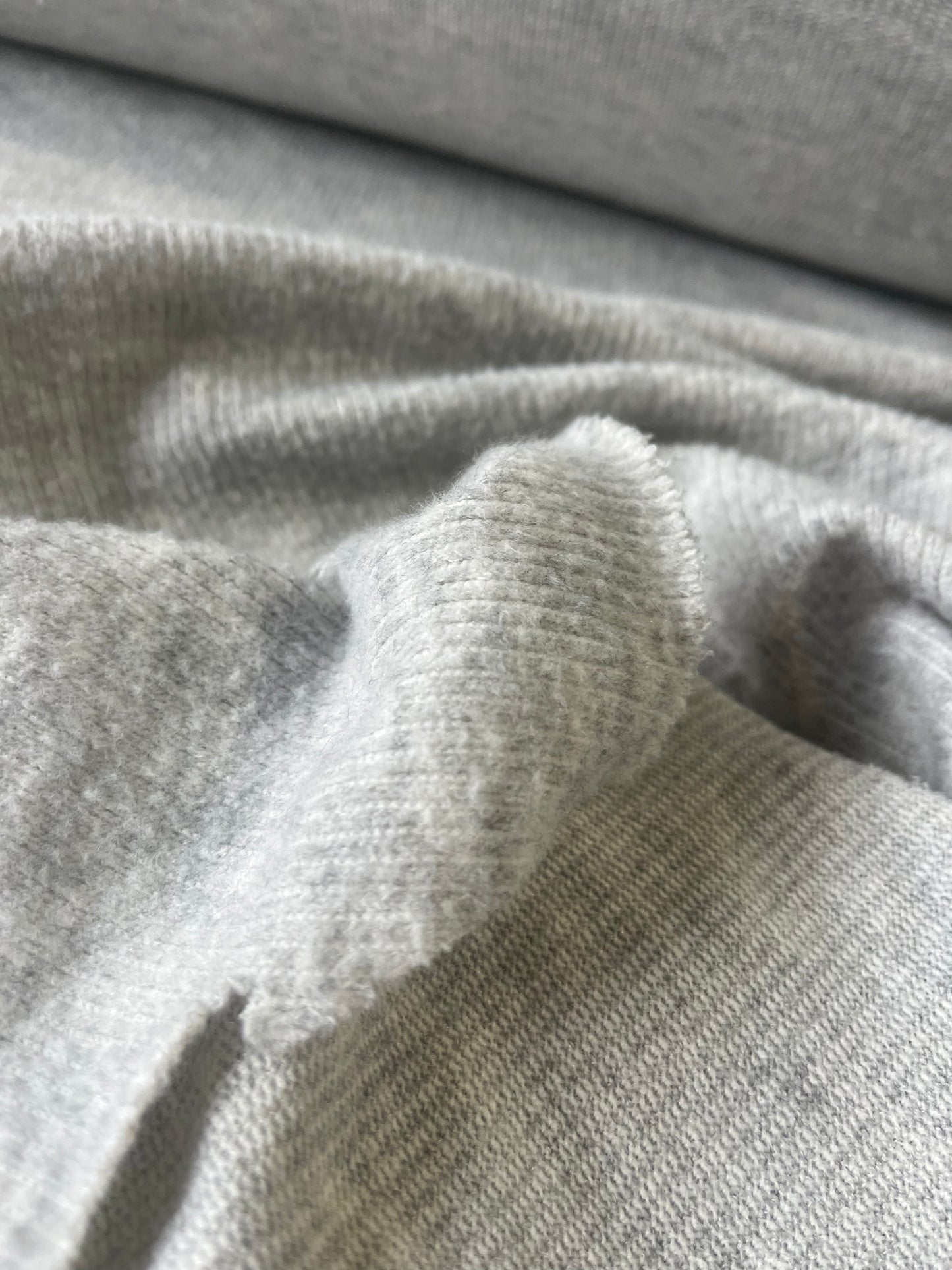 ROSALIA 060 rib wool jersey grey mélange