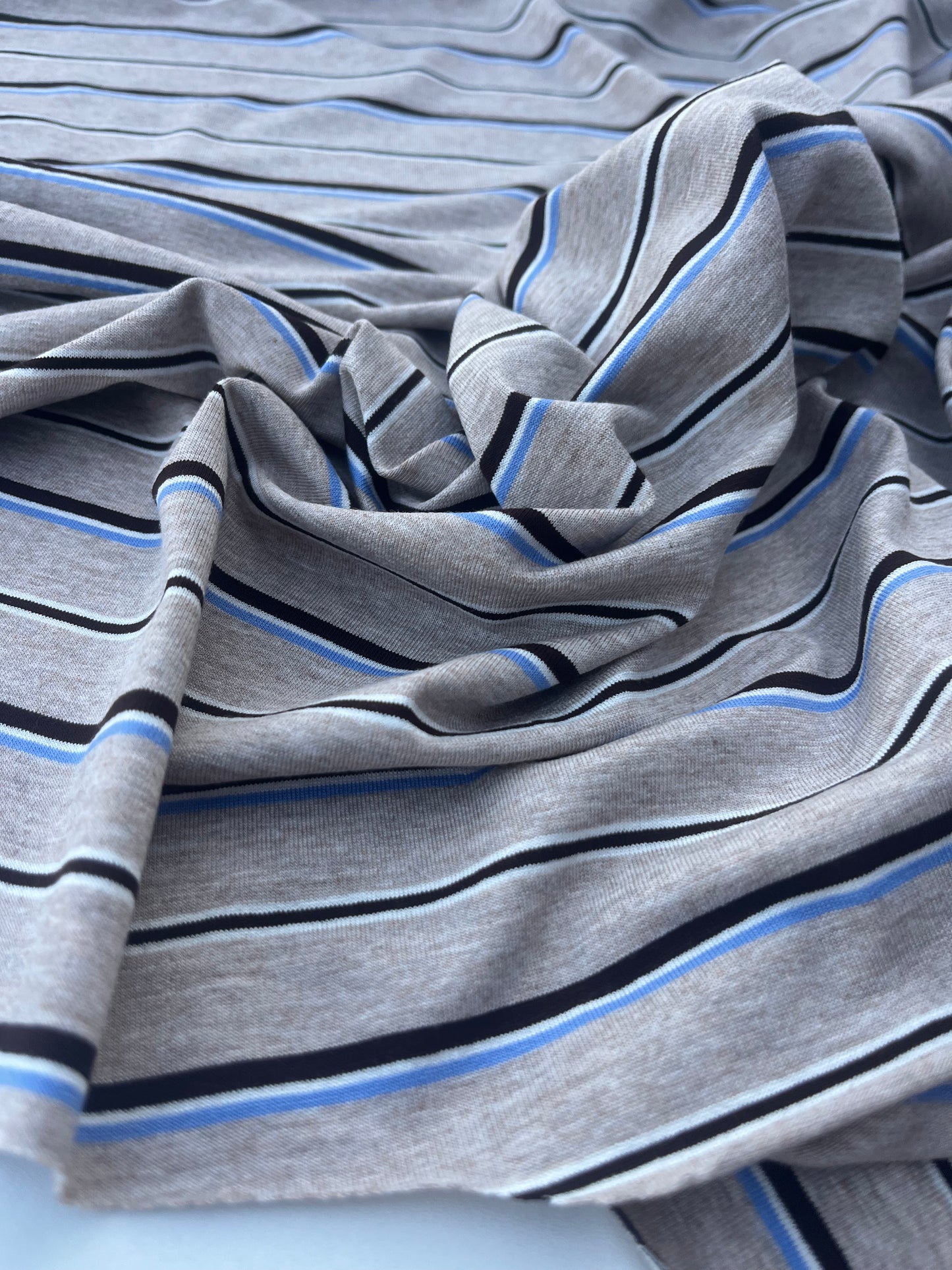 POLLY JANE 008 viscose jersey stripes