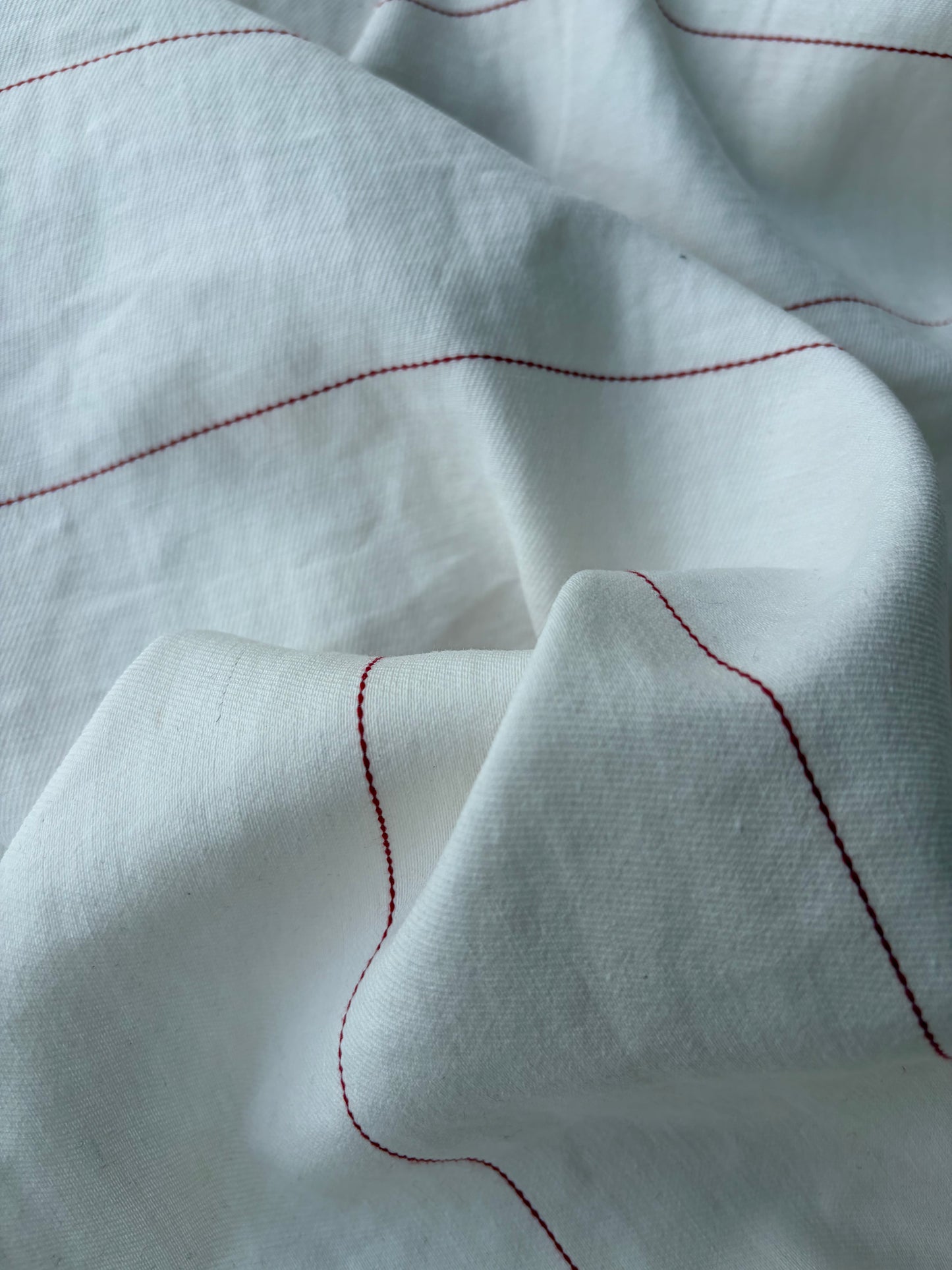 SMITHERS 005 red pinstripe midweight cotton