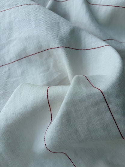 PC SMITHERS 005 red pinstripe midweight cotton