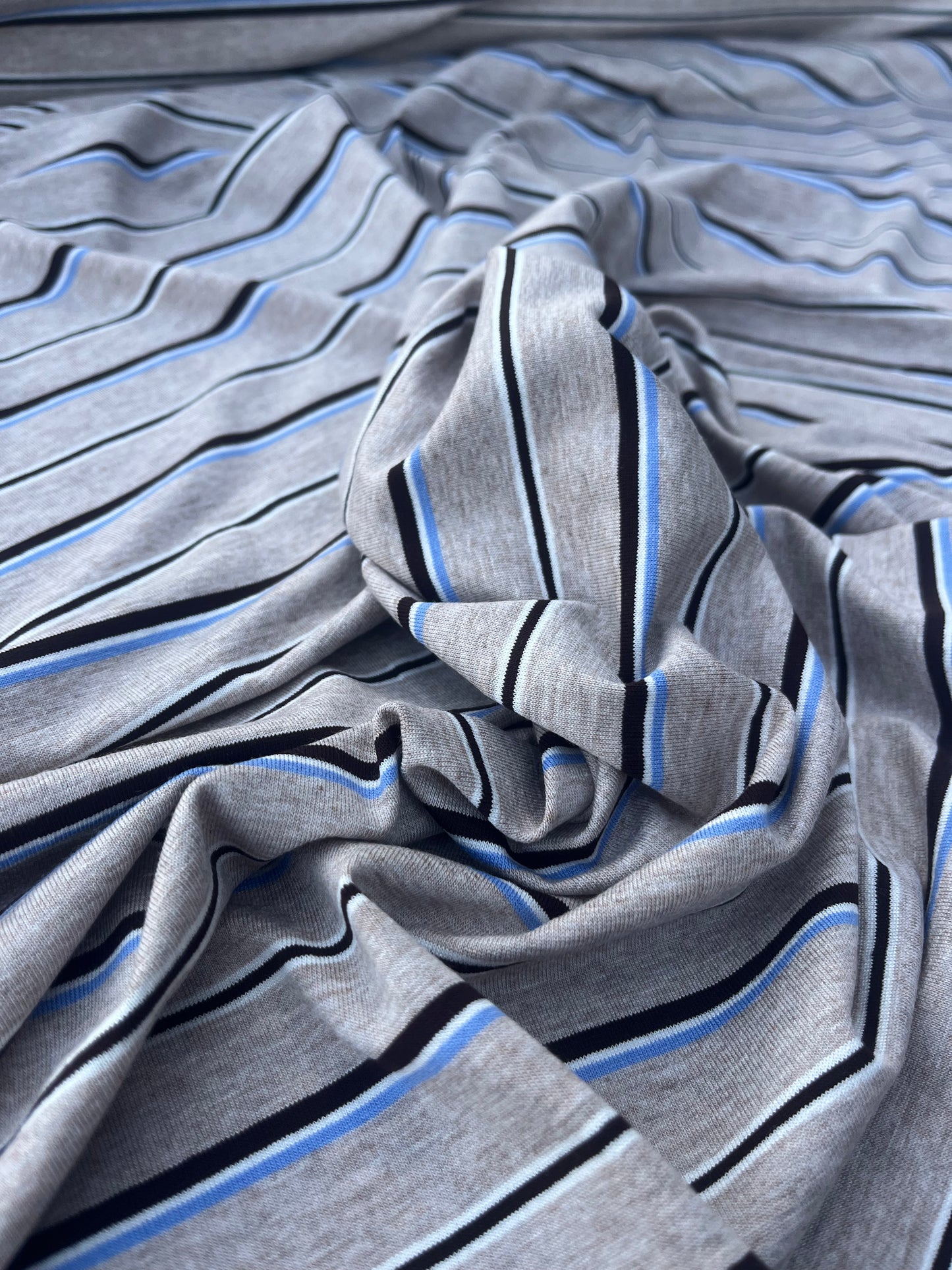 POLLY JANE 008 viscose jersey stripes