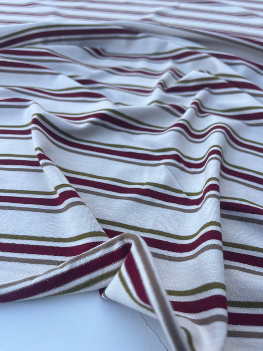 POLLY JANE 011 viscose jersey stripes