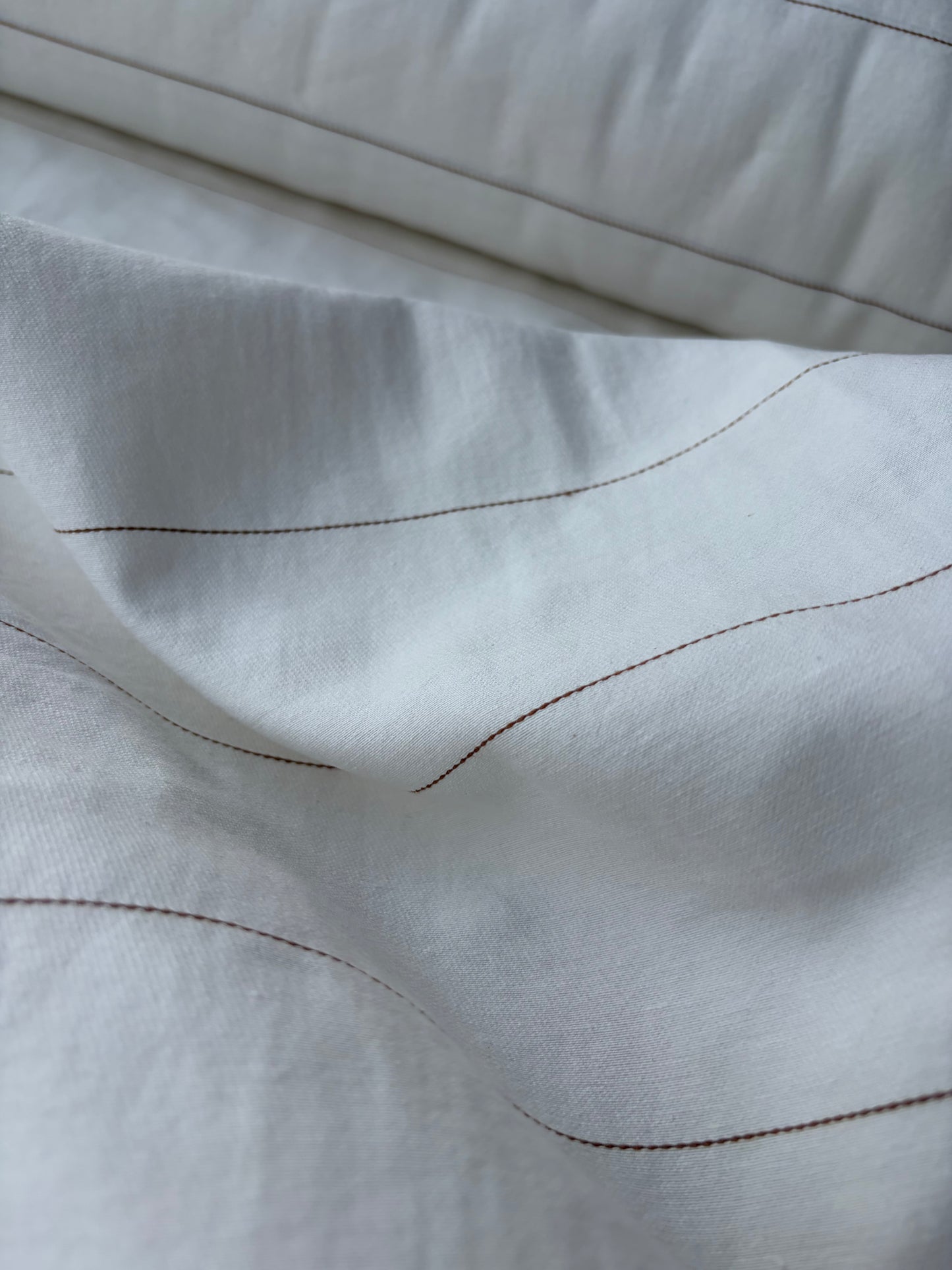 SMITHERS 006 brown pinstripe midweight cotton