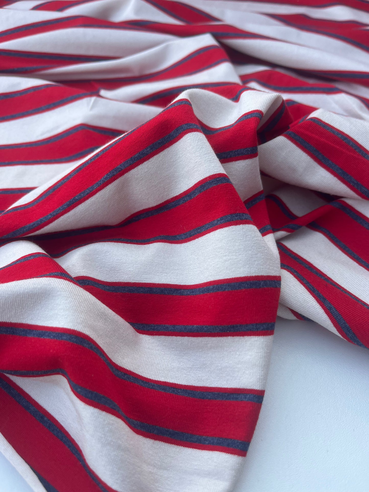 POLLY JANE 012 viscose jersey stripes