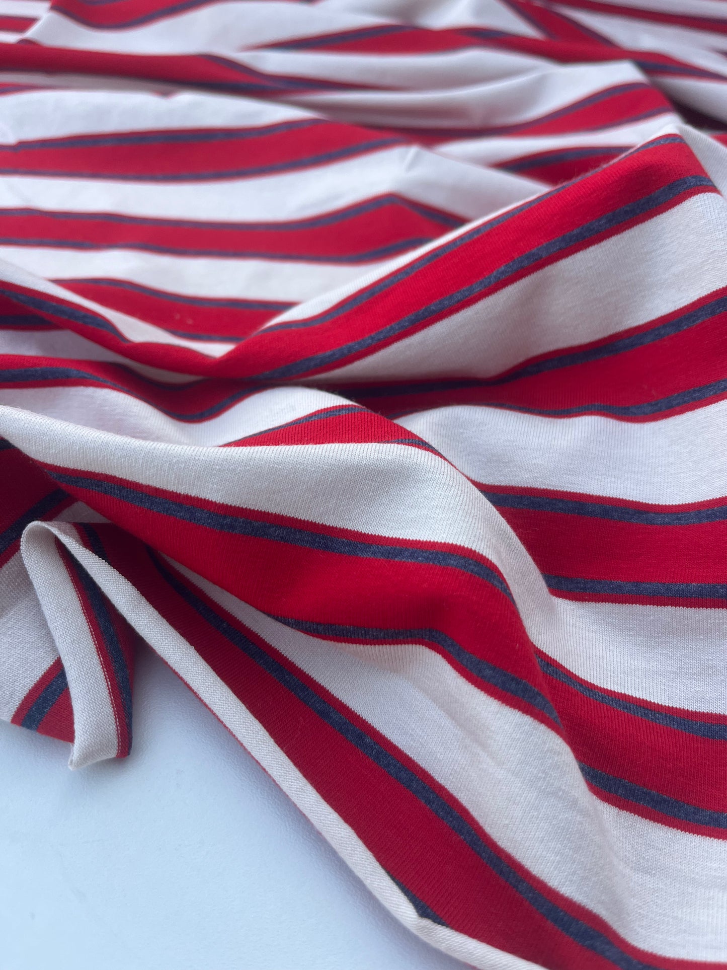 POLLY JANE 012 viscose jersey stripes