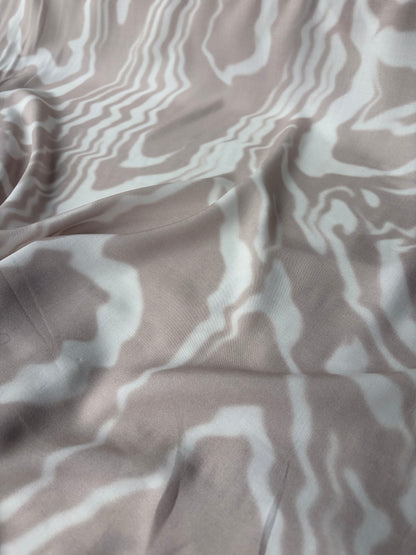 PC VINCE 011 viscose bicolor print dusty pink