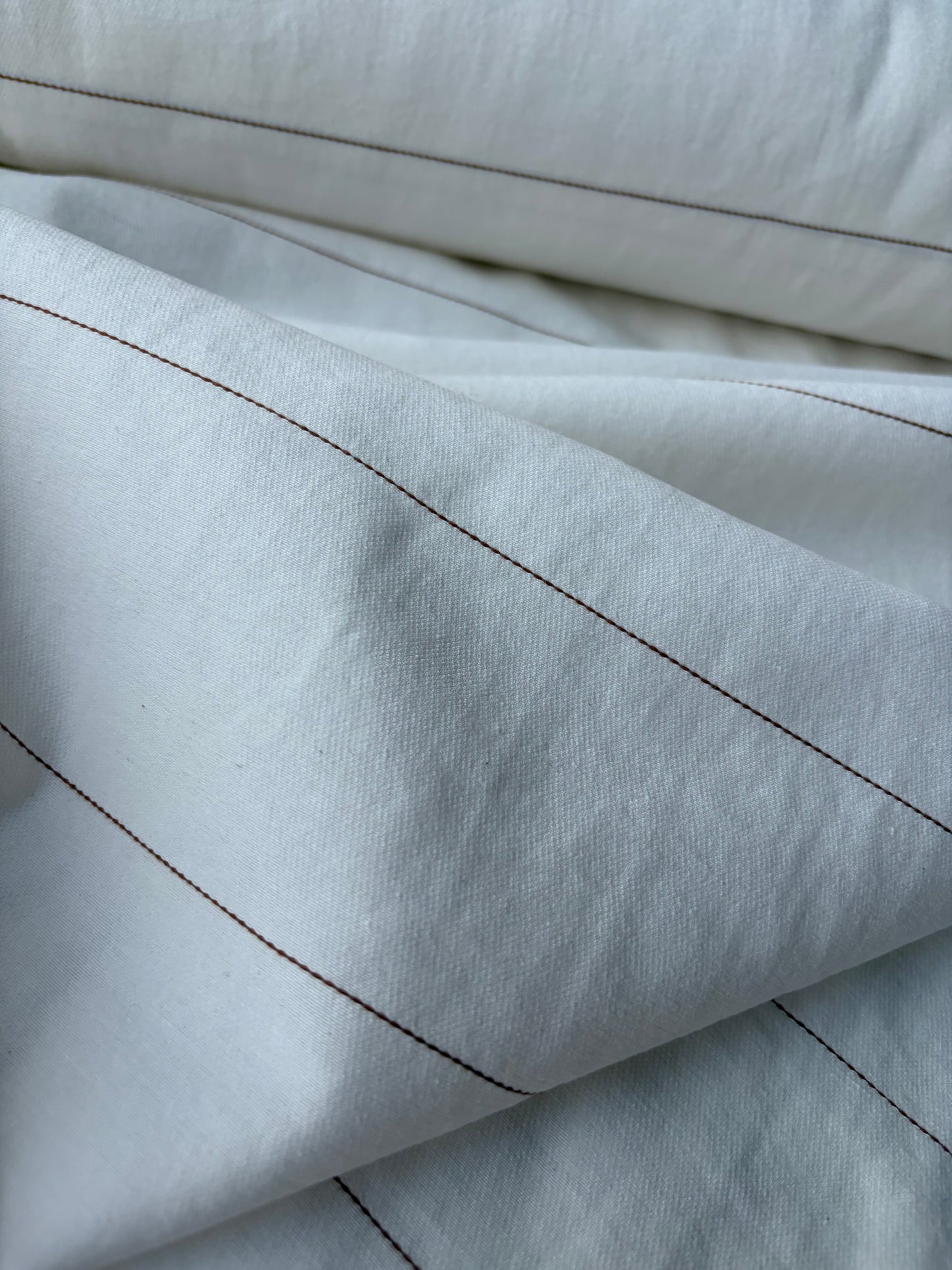 SMITHERS 006 brown pinstripe midweight cotton
