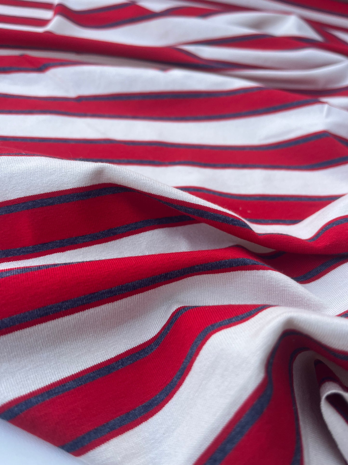 POLLY JANE 012 viscose jersey stripes