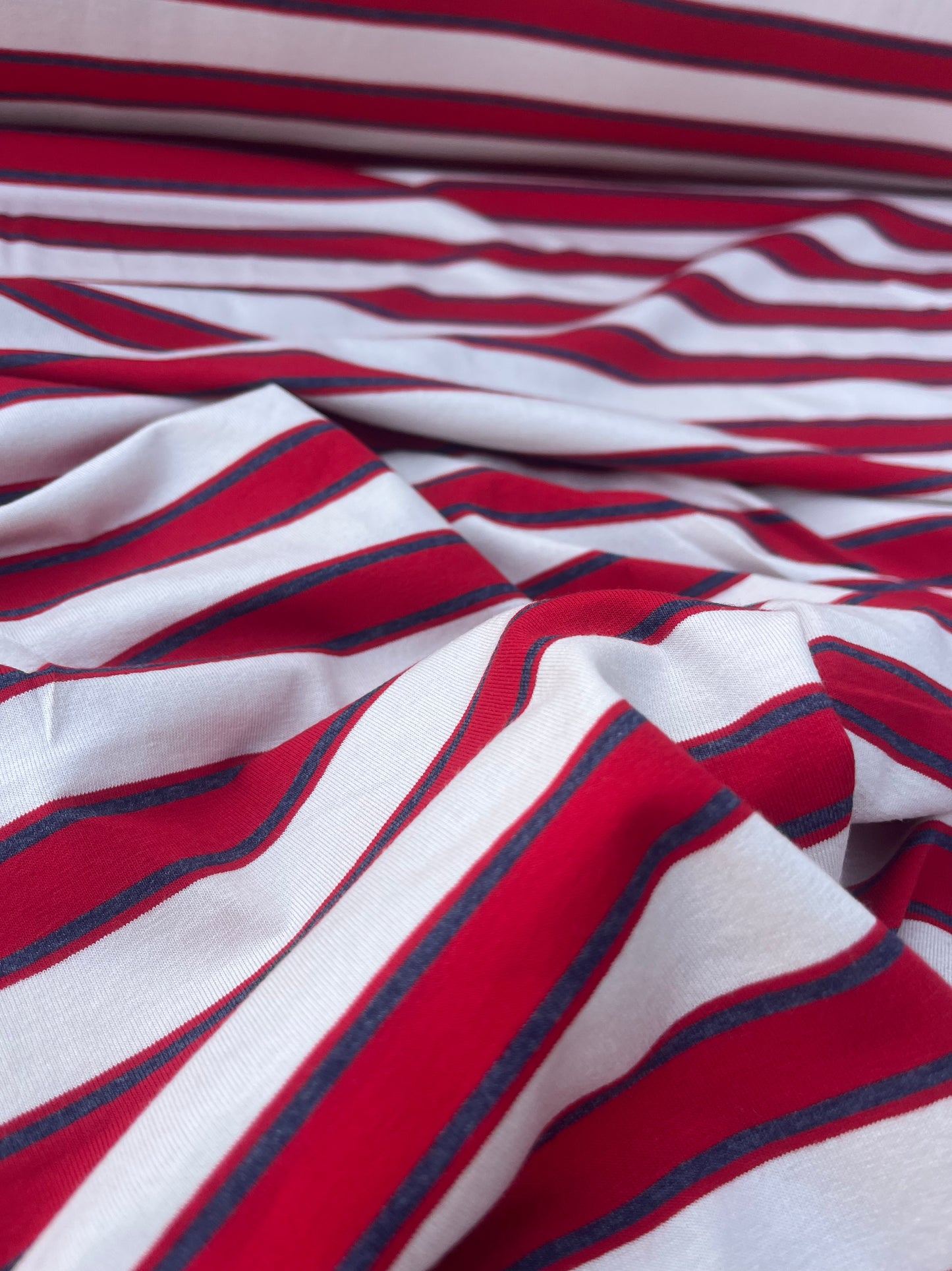 POLLY JANE 012 viscose jersey stripes