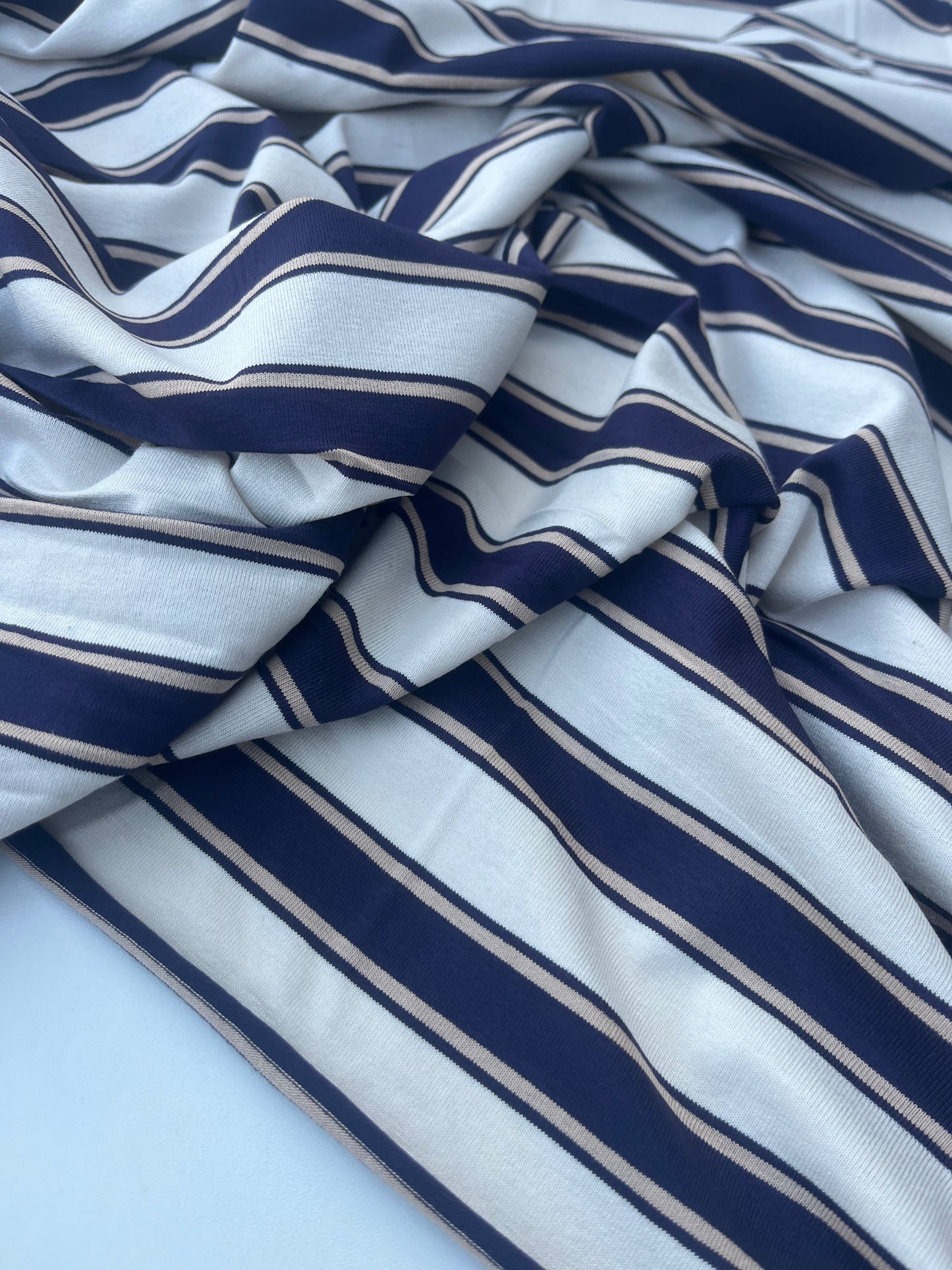 POLLY JANE 013 viscose jersey stripes