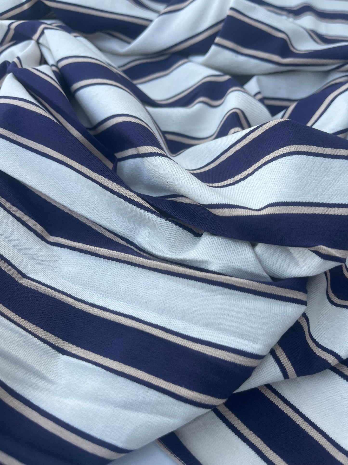 POLLY JANE 013 viscose jersey stripes