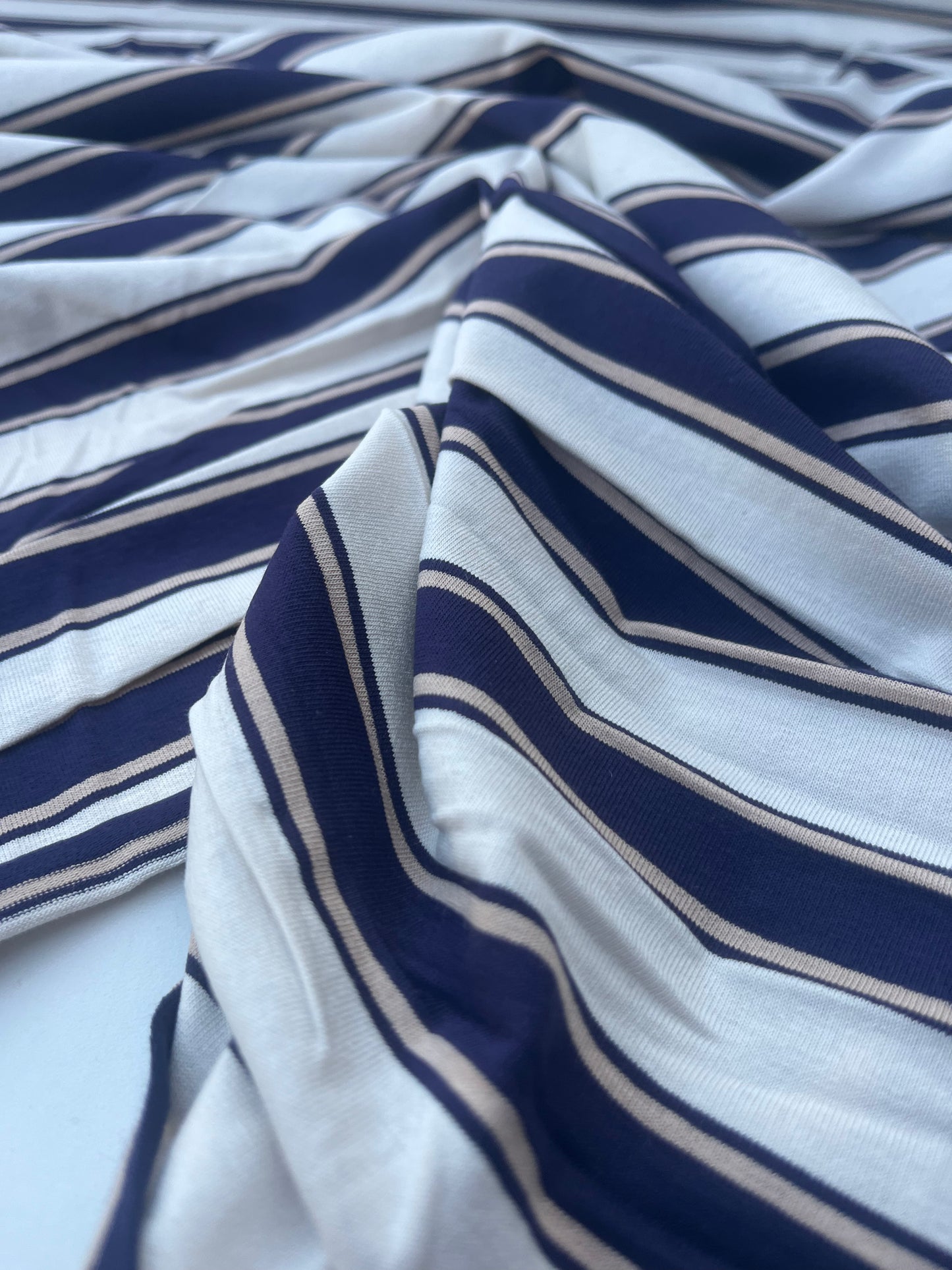 POLLY JANE 013 viscose jersey stripes