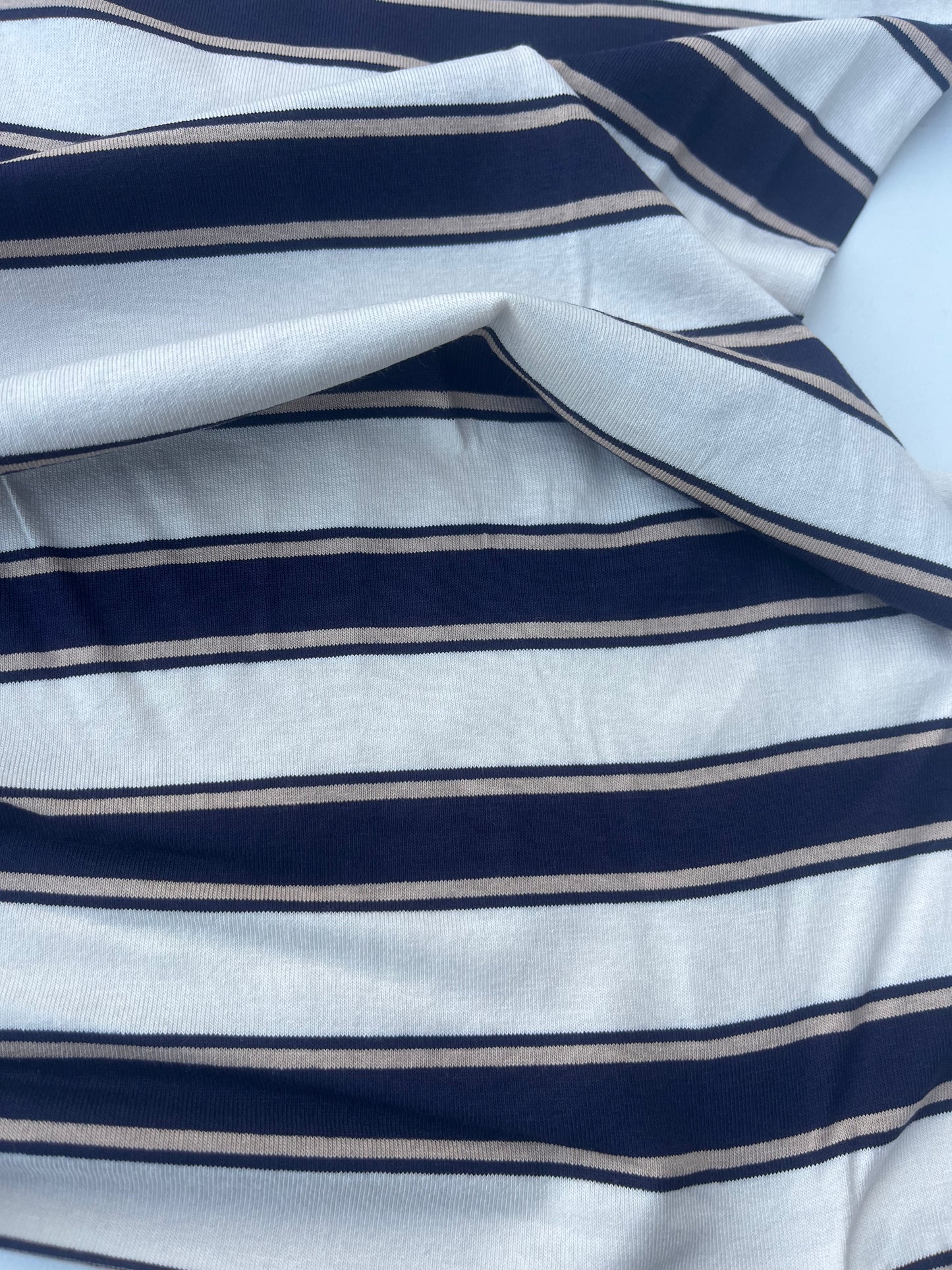 POLLY JANE 013 viscose jersey stripes